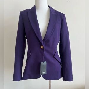 New-WHBM White House black market Lux Editor purple Blazer in a 4 $225.00